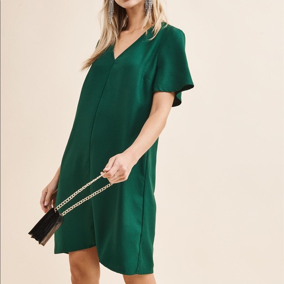 Dynamite Flutter Sleeve T-shirt Dress XS - Picture 1 of 3